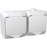 Schneider Electric WDE000522 Zásuvka dvojnásobná 230V 16A 2P+PE, bílá