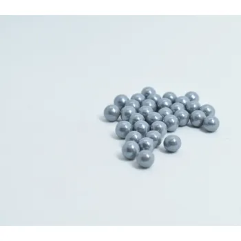 Jedlá dekorace na dort Cukrové perly šedé 7mm (39g)