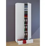 VCM Víceúčelová skříňka Vandol I s dvířky včetně zásuvky, bílá 487670