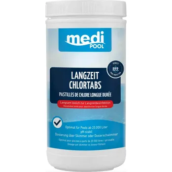 MediPOOL Langzeit Chlor chlorové tablety 1 kg