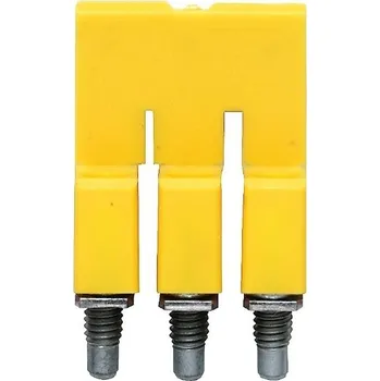 WQV 2.5/3, Propojka (svorka), Přišroubováno, Žlutá, 32 A, Počet pólů: 3, Rozteč v mm (P): 5.10, Izolované: Ano, Šířka: 7 mm, 1053760000