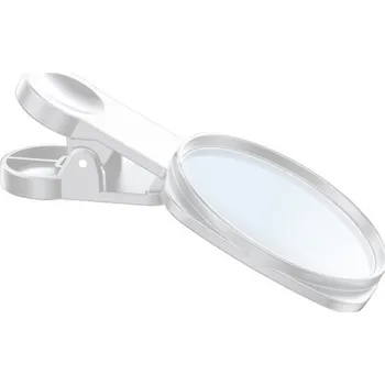 Selfie zrcátko na zadní stranu s klipem pro iPhone - bílé