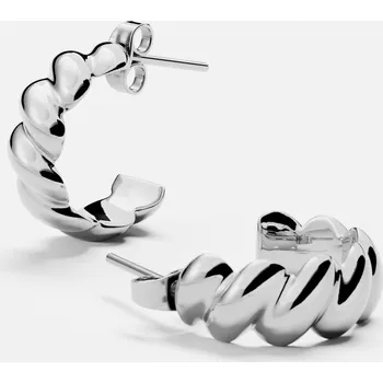 Náušnice NÁUŠNICE CROISSANT, stříbrná -