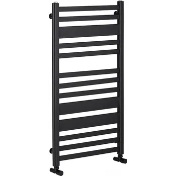 Radiátor CERANO - Koupelnový radiátor Enrico - boční připojení - 272W - černá matná - 660x550 mm