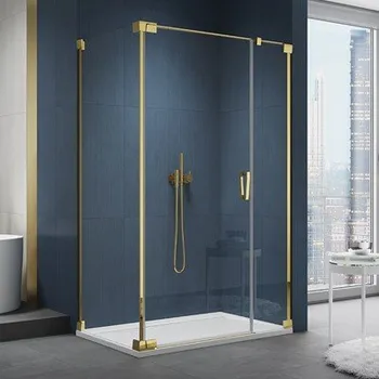 RONAL CADURA Boční stěna v 90°, pro dveře v 90° na straně pantů zlatá shade CAT21001268