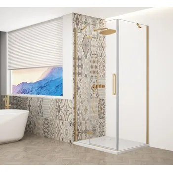 TRINITY GOLD MATT obdélníkový sprchový kout 1100x800mm, čiré sklo, levé GT5680-11CL-G