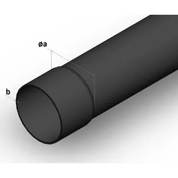 Kanalizační potrubí TRUBKA S HRDLEM PVC 90 N450 4m (90/2,7/4000)