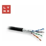 LYNX FTP kabel, Cat5e, PE (Fca), 0,5mm, celoměděný, venkovní, černý, box 305m