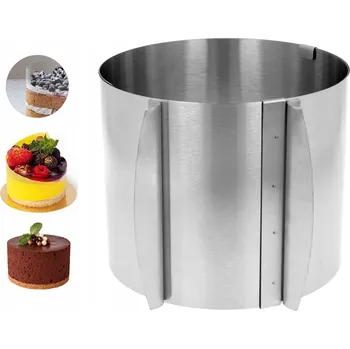 Forma na pečení Obręcz na dort, forma na dort forma forma na dort vysoká 17 cm, výška od 15 do 3 cm E8143