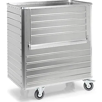 Úložný box Transportní vozík TW 1050-B se sklopnou podélnou stěnou, objem 1050 litrů