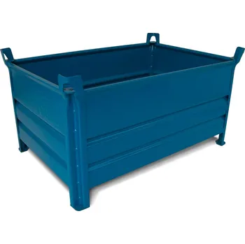 Úložný box Stohovatelné nádoby SP 8010 Profi z oceli, 400 litrů objem, modré