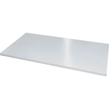 Vložná police C+P, lakovaná, z oceli, 925 x 452 x 24 mm, světle šedá