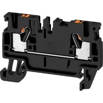 A2C 2.5 BK Průchozí svorka, PUSH IN, 2.5 mm², 800 V, 24 A, černá