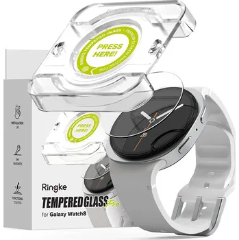 2ks v balení, set ochranných skel Ringke Tempered Glass Pro 2-Pack Samsung Galaxy Watch 8 (44 mm) čiré