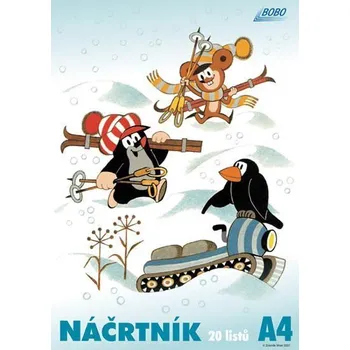 Výtvarný papír Náčrtník KRTEK A4, 20 listů