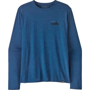 Pánské funkční tričko Patagonia LONG-SLEEVED CAPILENE COOL DAILY GRAPHIC SHIRT - tmavě modrá XXL