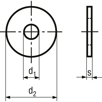 podložka podložka karosářská ocel ZB M8 21 mm