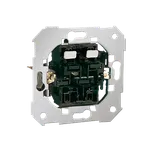 Ovladač žaluziový (přístroj), řazení 1/0+1/0 s blokováním, 10 A (max. 2,5 A pro ovládání motoru), bezšroubové svorky