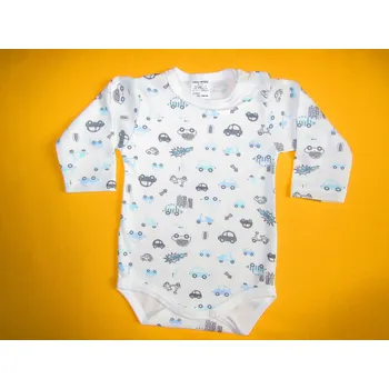 Arex, ČR Body dlouhý rukáv celopotisk Barva: smetanová+světlemodrá, Velikost: 80