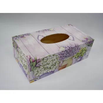 Krabice na papírové kapesníky - Květníky levandule