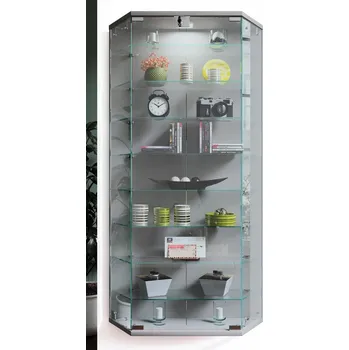 Obývací stěna VCM Nástěnná skříňka Benila XL, stříbrná 487290