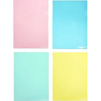 Desky na dokumenty A4 PP Pastel mix, balení 8 ks, Biurfol