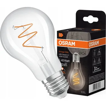 Žárovka Dekorativní LED žárovka A60 E27 4,6W CRI90 Filament Stmívatelná Vintage