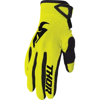 Moto rukavice a Motokrosové rukavice THOR SECTOR FLO ACID/ČERNÁ velikost S