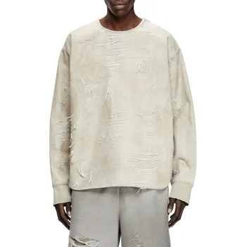 Pánský svetr SVETR DIESEL D-JUST-FSG1 TANK TOP NEUTRAL GRAY