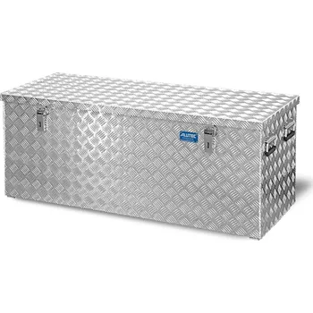 Úložný box Přepravní box z hliníkového slzičkového plechu, objem 312 litrů
