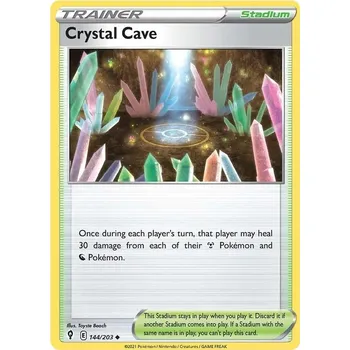 Karetní hra Crystal Cave 144/203 - Evolving Skies Typ karty: Reverse Holo