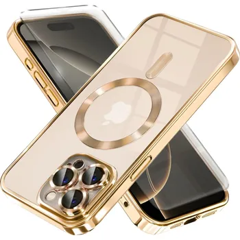 Pouzdro na mobilní telefon Zadní Kryt Alogy pro Apple iPhone 15 Pro Max zlatý