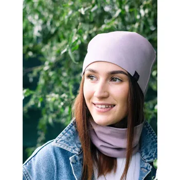 Nákrčník Doke Set čepice a nákrčník organic dawn pink