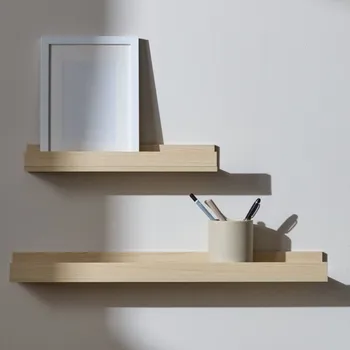 police Nástěnná police dřevěná BROWN