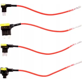 Autopojistky 4x Adaptér pojistkové skříňky BYPASS + 4x pojistka