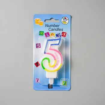 Dortová svíčka Dortová svíčka duhová č.5