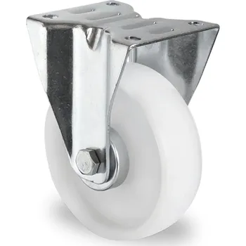 Pevné kolečko Ø 108 mm, PP disk, nechanechává stopy, bílé