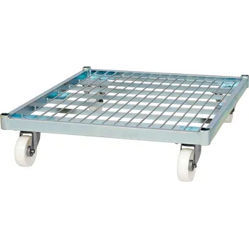 Ocelový podvozek, 710 x 800 mm, kolečka z PP, nosnost 500 kg