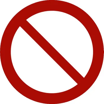 Zákazová značka Obecný zákaz, ISO 7010, fólie, samolepicí, 200 mm, BJ = 10 ks