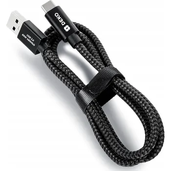 Datový kabel Kabel DEKO USB - USB typ C 1 m černý