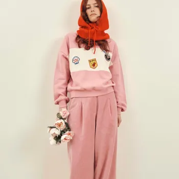 Dámské kalhoty EMILE ET IDA Kalhoty WIDE CAROUB - DRAGEE Velikost: XL