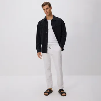 Reserved - Bavlněné kalhoty chino slim - bílá - 6004L-00X - 6004L-00X-L