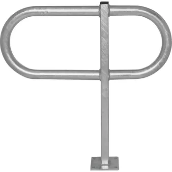 stojan na kolo Opěrný oblouk, oválný z kulaté trubky, zinkovaný, na hmoždinky, výška 800 mm