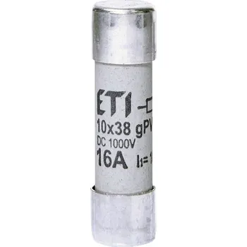 Autopojistky ETI CH10gPV 16A, pojistka (10x38) pro fotovolt. 1000V DC