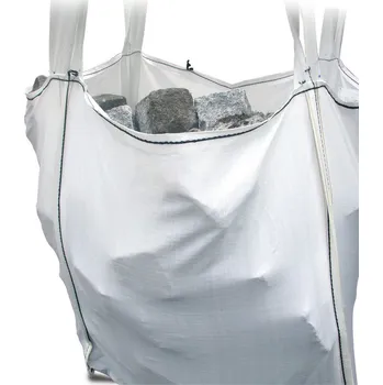 Obalový materiál Big Bag, SF 5:1, nahoře otevřený, dno uzavřené, 90 x 90 x 90 cm, nosnost 1500 kg