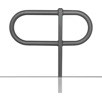 stojan na kolo Opěrný oblouk, oválný z kulaté trubky, žárově zinkovaný, do betonu, výška nad zemí 800 mm