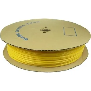 Popisovací bužírka PVC kruhová, vnitřní průměr 3,5mm / průřez 1,5-2,5mm2, žlutá