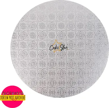 Cake Star Tác pevný stříbrný Jinju 30cm 12"