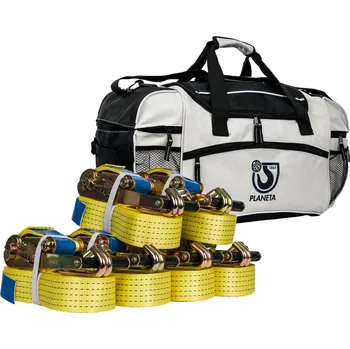 Příslušenství pro stavební techniku Balení upínacích popruhů PLANETA C, 7 kusů, v praktické sportovní tašce
