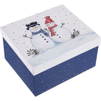 Dárková krabice SNĚHULÁK 21x18,5x11,5 cm